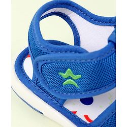 Cute Walk by Babyhug Velcro Closure Sandals With Wings Applique - Blue
