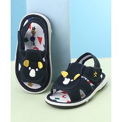 Cute Walk by Babyhug Velcro Closure Sandals With Wings Applique - Blue