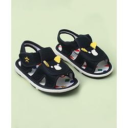 Cute Walk by Babyhug Velcro Closure Sandals With Wings Applique - Blue