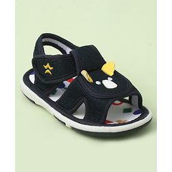 Cute Walk by Babyhug Velcro Closure Sandals With Wings Applique - Blue