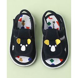 Cute Walk by Babyhug Velcro Closure Sandals With Wings Applique - Blue