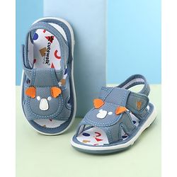 Cute Walk by Babyhug Velcro Closure Sandals With Wings Applique - Blue
