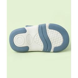 Cute Walk by Babyhug Velcro Closure Sandals With Wings Applique - Blue