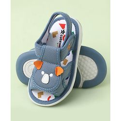 Cute Walk by Babyhug Velcro Closure Sandals With Wings Applique - Blue