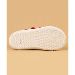Cute Walk by Babyhug Velcro Closure Casual Shoes with Dino Print - Red