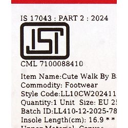 Cute Walk by Babyhug Velcro Closure Casual Shoes with Dino Print - Red