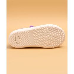 Cute Walk by Babyhug Casual Shoes With Velcro Closure & Cat Design - Purple