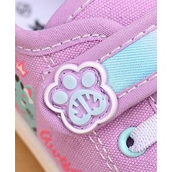 Cute Walk by Babyhug Casual Shoes With Velcro Closure & Cat Design - Purple