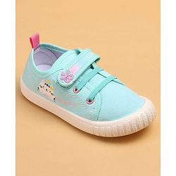 Cute Walk by Babyhug Casual Shoes With Velcro Closure & Cat Design - Purple