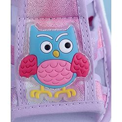 Cute Walk by Babyhug Sandal With Velcro Closure & Bird Applique - Purple