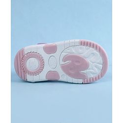 Cute Walk by Babyhug Sandal With Velcro Closure & Bird Applique - Purple