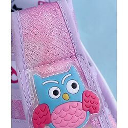 Cute Walk by Babyhug Sandal With Velcro Closure & Bird Applique - Purple