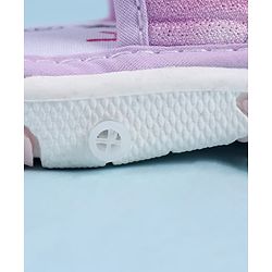 Cute Walk by Babyhug Sandal With Velcro Closure & Bird Applique - Purple