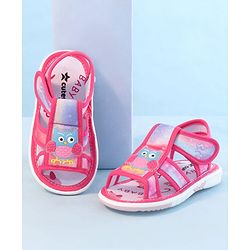 Cute Walk by Babyhug Sandal With Velcro Closure & Bird Applique - Purple