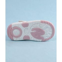 Cute Walk by Babyhug Velcro Closure Sandals With Seashell Applique - Beige