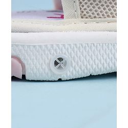 Cute Walk by Babyhug Velcro Closure Sandals With Seashell Applique - Beige