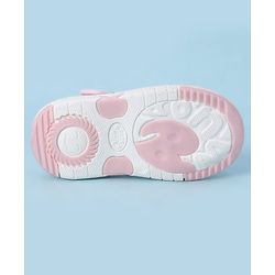 Cute Walk by Babyhug Velcro Closure Sandals With Seashell Applique - Beige