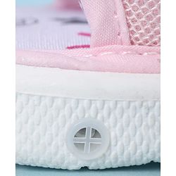 Cute Walk by Babyhug Velcro Closure Sandals With Seashell Applique - Beige