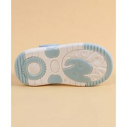 Cute Walk by Babyhug Velcro Closure Sandals With Seashell Applique - Beige