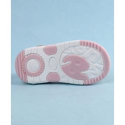 Cute Walk by Babyhug Sandals With Velcro Closure & Floral Applique - Golden