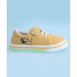 Cute Walk by Babyhug Velcro Closure Casual Shoes with Animal Print - Yellow