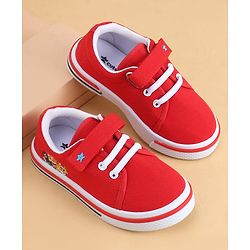 Cute Walk by Babyhug Velcro Closure Casual Shoes with Animal Print - Yellow