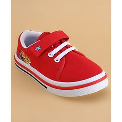 Cute Walk by Babyhug Velcro Closure Casual Shoes with Animal Print - Yellow