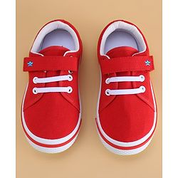 Cute Walk by Babyhug Velcro Closure Casual Shoes with Animal Print - Yellow