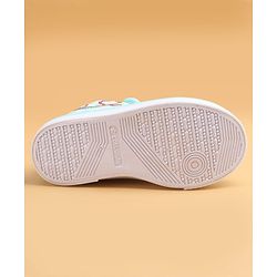 Cute Walk by Babyhug Casual shoes With Velcro Closure & Floral Applique - Light Green