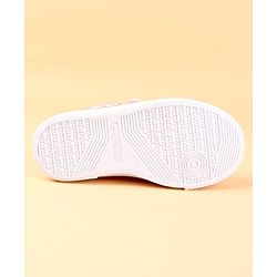 Cute Walk by Babyhug Casual shoes With Velcro Closure & Floral Applique - Light Green