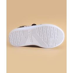Cute Walk by Babyhug Velcro Closure Casual Shoes with Floral Embroidery - Black