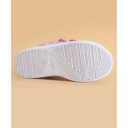 Cute Walk by Babyhug Velcro Closure Casual Shoes with Floral Embroidery - Black