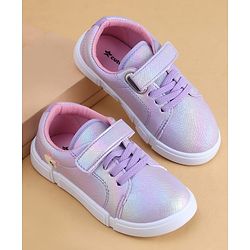 Cute Walk by Babyhug Velcro Closure Casual Shoes with Bunny Print - Blue