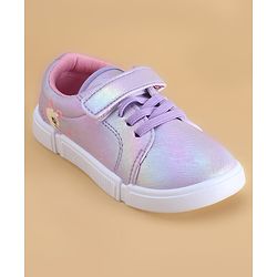 Cute Walk by Babyhug Velcro Closure Casual Shoes with Bunny Print - Blue