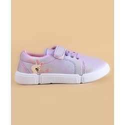 Cute Walk by Babyhug Velcro Closure Casual Shoes with Bunny Print - Blue