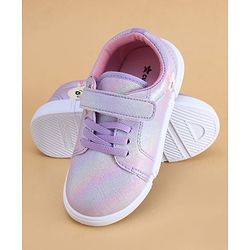 Cute Walk by Babyhug Velcro Closure Casual Shoes with Bunny Print - Blue