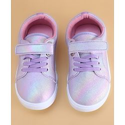 Cute Walk by Babyhug Velcro Closure Casual Shoes with Bunny Print - Blue