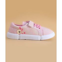 Cute Walk by Babyhug Velcro Closure Casual Shoes with Bunny Print - Blue