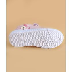 Cute Walk by Babyhug Velcro Closure Casual Shoes with Bunny Print - Blue