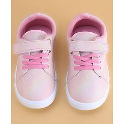 Cute Walk by Babyhug Velcro Closure Casual Shoes with Bunny Print - Blue