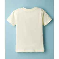Babyhug Cotton Knit Half Sleeves T-Shirt With Tiger Print - Multicolor