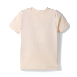 Babyhug Cotton Knit Half Sleeves T-Shirt with Hawaii Theme Print - Pink