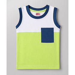 Babyhug Cotton Knit Sleeveless Printed Tank T-Shirts Pack of 3 - Multicolor