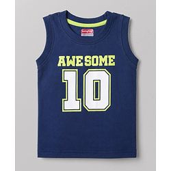 Babyhug Cotton Knit Sleeveless Printed Tank T-Shirts Pack of 3 - Multicolor