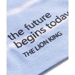 Babyhug Disney Terry Knit Knee Length Shorts with Lion King Graphics - Blue