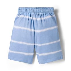 Babyhug Disney Terry Knit Knee Length Shorts with Lion King Graphics - Blue