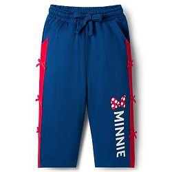 Babyhug Disney 100% Cotton Knit Half Sleeves T-Shirt & Pant Set With Minnie Mouse Graphics - Navy Blue