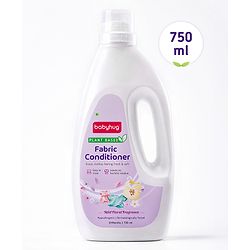 Babyhug Plant Based Fabric Conditioner with Gentle Floral Freshness - 750 ml| Long Lasting| No Harmful Residue| Maintains Fabric Shine|Prevents Stiffness| All types for Fabric| Dermatologically Tested