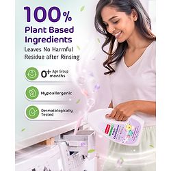 Babyhug Plant Based Fabric Conditioner with Gentle Floral Freshness - 750 ml| Long Lasting| No Harmful Residue| Maintains Fabric Shine|Prevents Stiffness| All types for Fabric| Dermatologically Tested