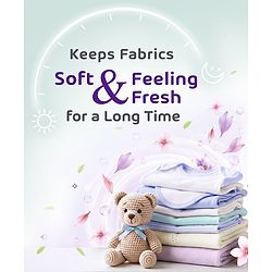 Babyhug Plant Based Fabric Conditioner with Gentle Floral Freshness - 750 ml| Long Lasting| No Harmful Residue| Maintains Fabric Shine|Prevents Stiffness| All types for Fabric| Dermatologically Tested